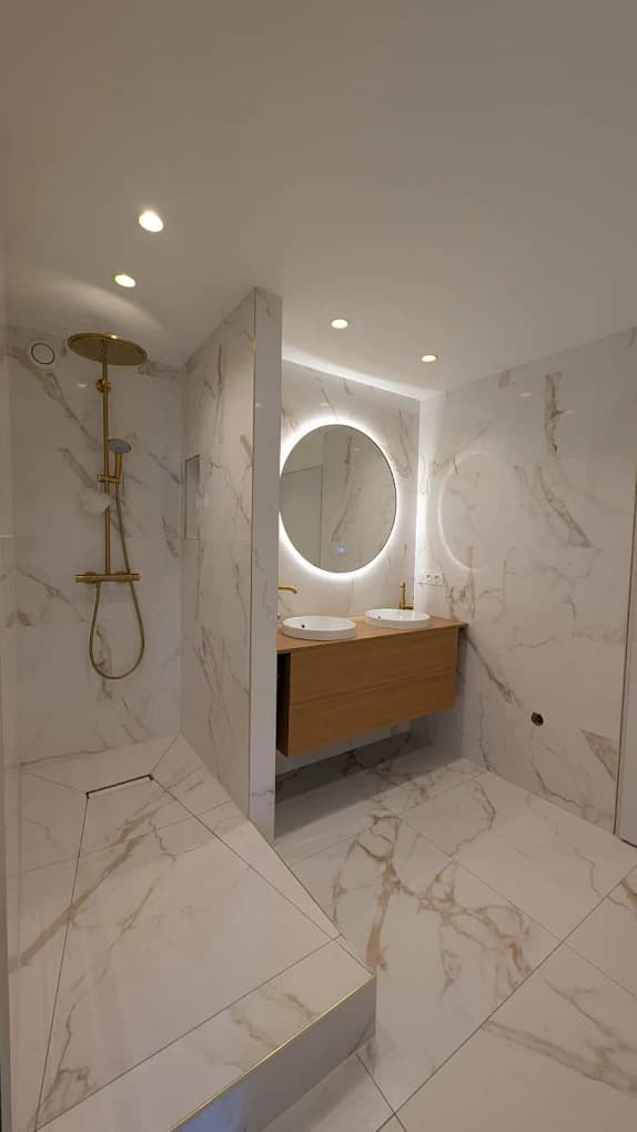 Douche italienne carrelage